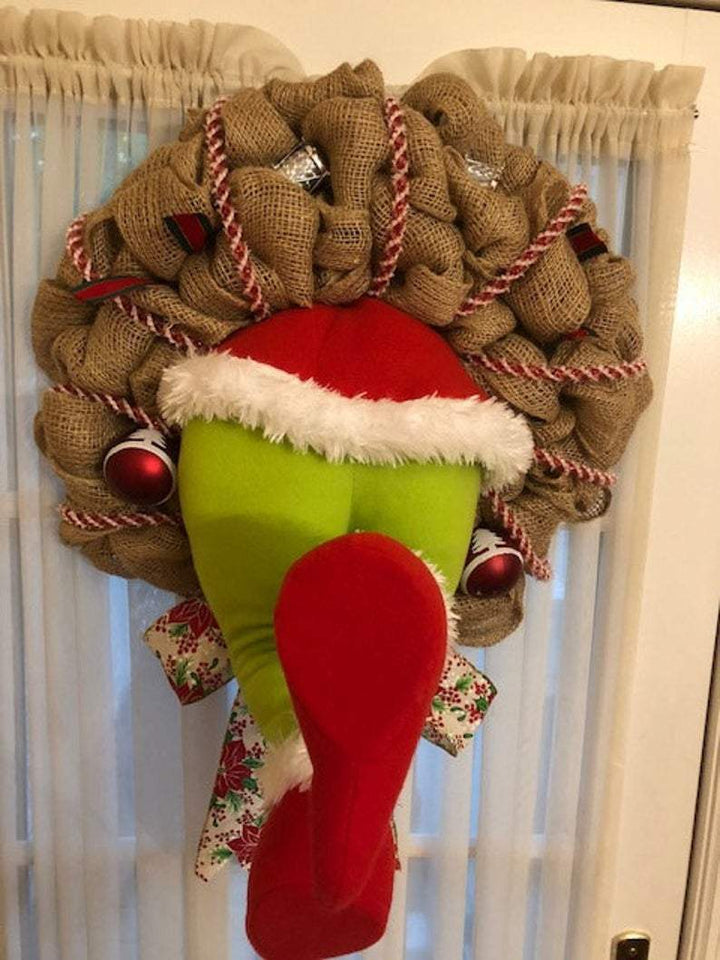Christmas thief Stole - Christmas Burlap Wreath