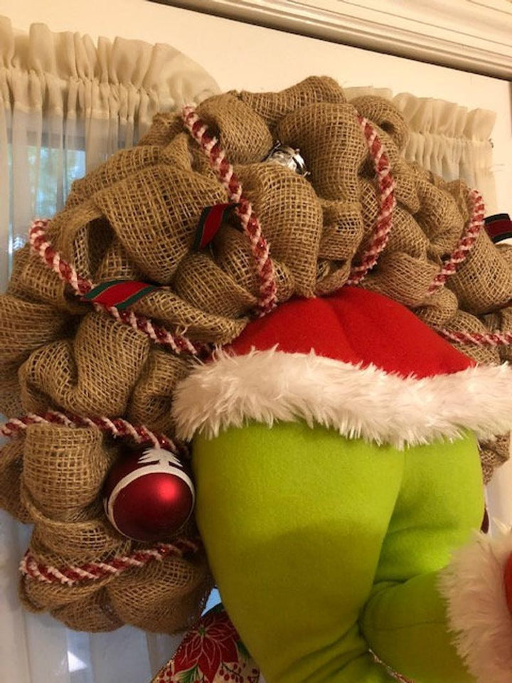 Christmas thief Stole - Christmas Burlap Wreath