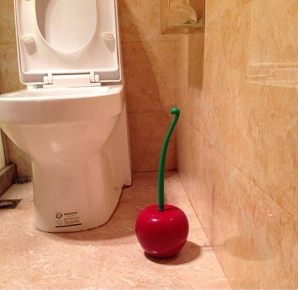 Cherry toilet brush
